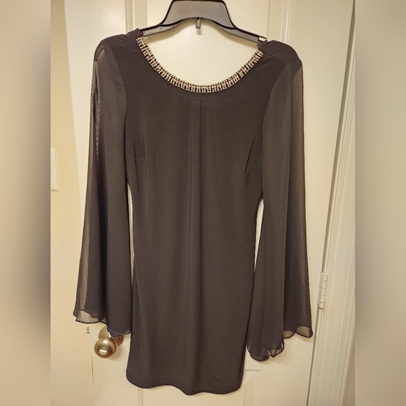 City Triangles Dresses & Skirts - Black long bell sleeve dress